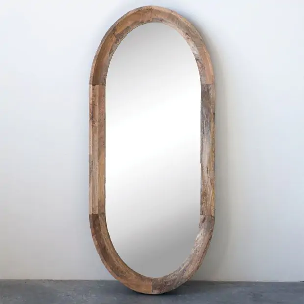 Large oval mirror
