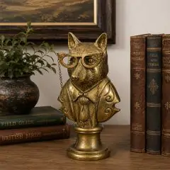 Antique Gold Fox Bust