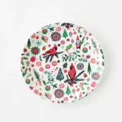 Christmas Cardinal Holiday Plate Collection Set of 4