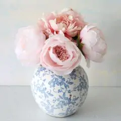Country Class Patterned Terracotta Vase