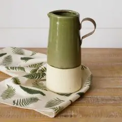 Crackle Glaze Pitcher Vase