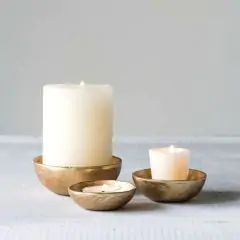Decorative Aluminum Bowl Set of 3