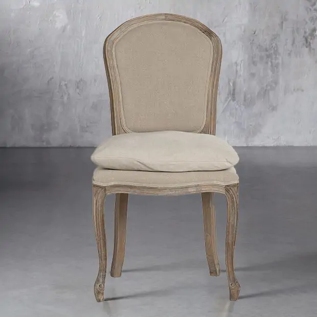 Carved Oak Wood Dining Chair With Cushion Antique Farmhouse Carved Oak Wood Dining Chair With, Antique Oak Chairs With Cushion