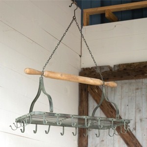 Rolling Pin Hanging Pot Rack | Antique Farmhouse