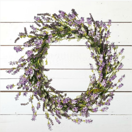 Lavendar Floral Wreath 