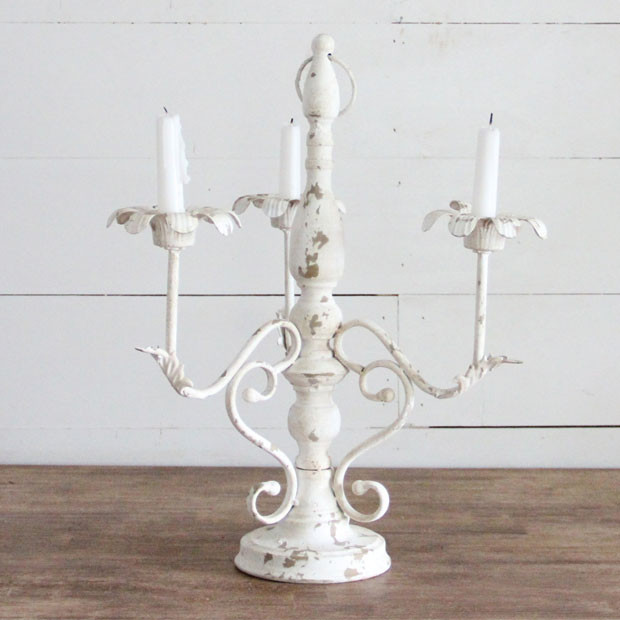 cottage country candelabra candle holder