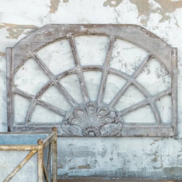 floret arched window frame relic