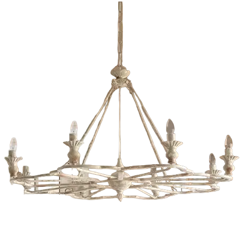 French Farmhouse Follie Chandelier - Antique Farmhouse